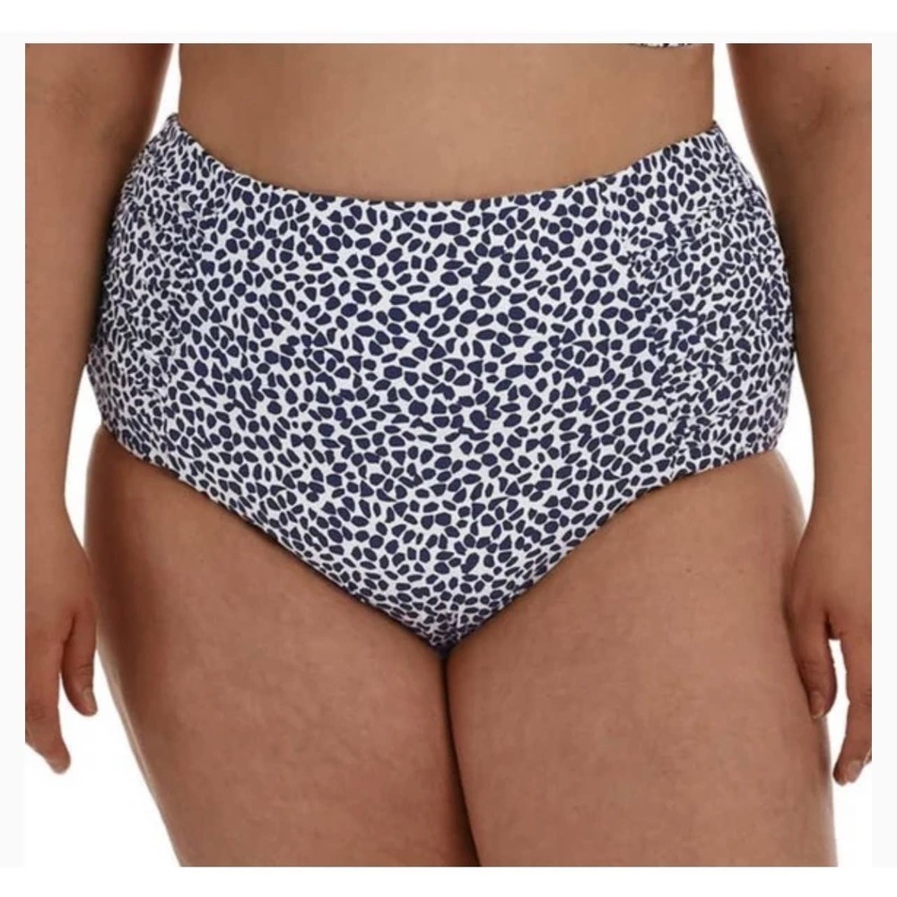 💚 LA‎ Blanca Women's Side Shirred High Waist Swimsuit Bottom size 8